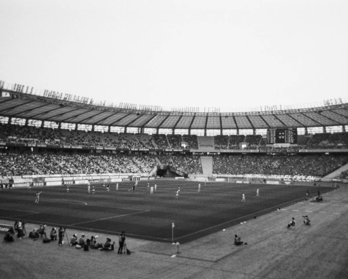 Editorial photograph from Drake's coverage of the FC Tokyo versus Tokyo Verdy derby match