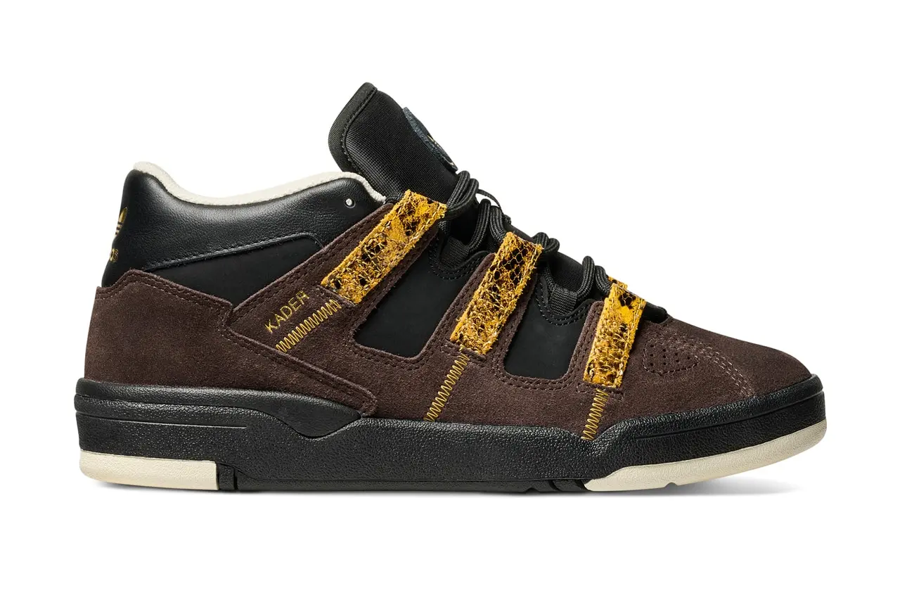 Detail of The Kader's suede upper and sole unit
