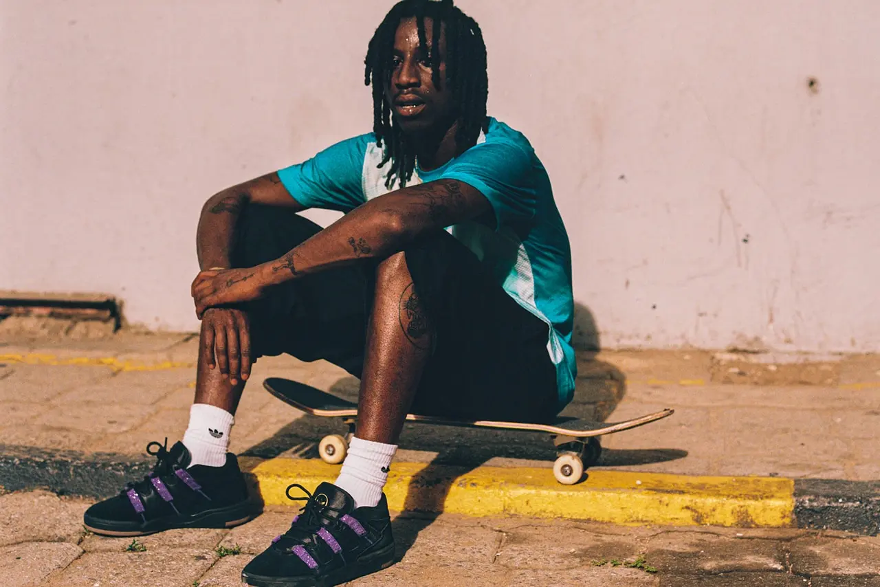 The Kader, Kader Sylla's debut signature shoe with adidas Skateboarding, shown in profile