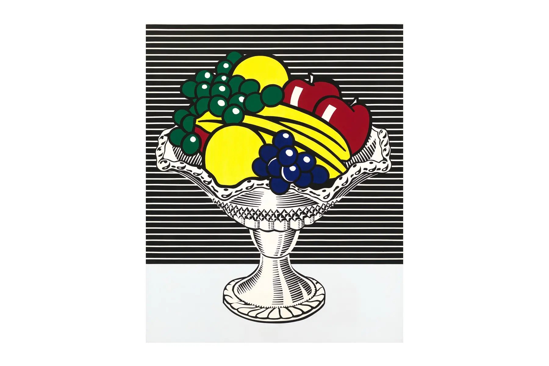 Roy Lichtenstein work showing the artist's graphic style and bold primary colors