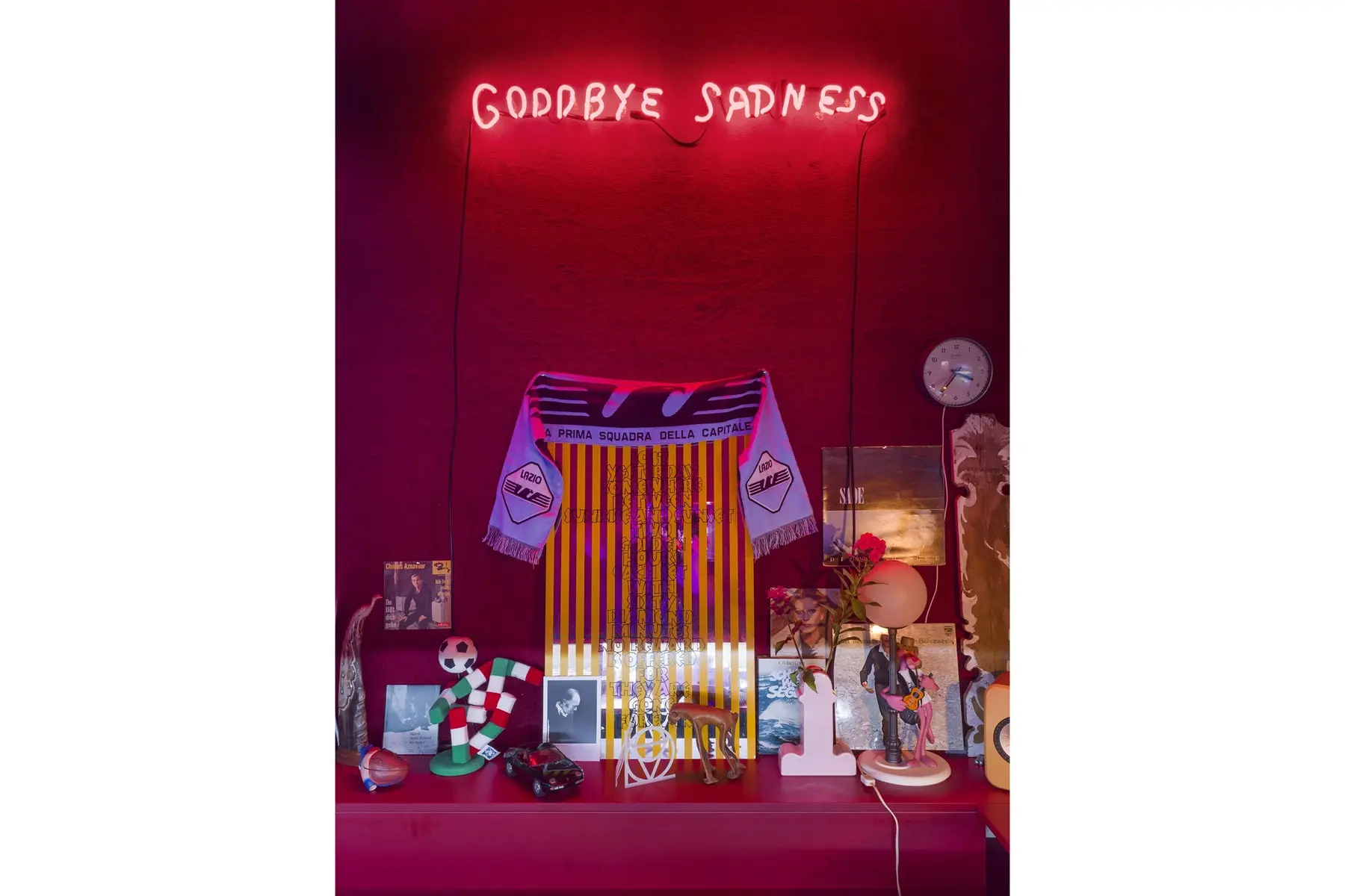 Wide installation view of Goodbye Sadness Hello Sadness at Pace Berlin