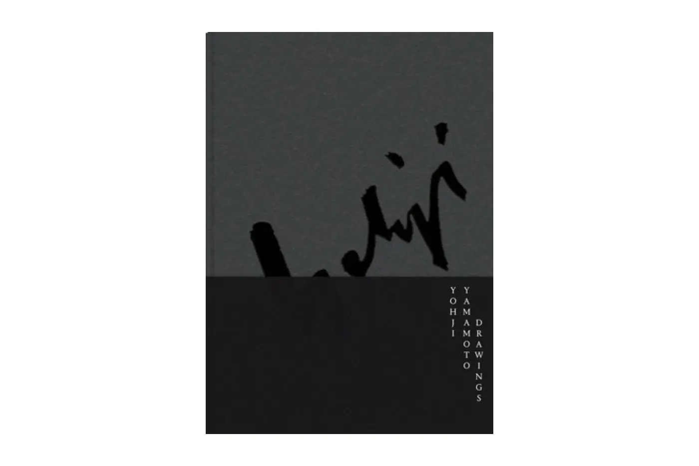 Page from Yohji Yamamoto Drawings showing gestural ink marks and figure notation